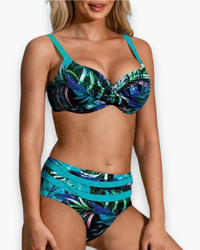 Damen Hochtaillierter Bikini | Stilvoll und Bequem in Blau