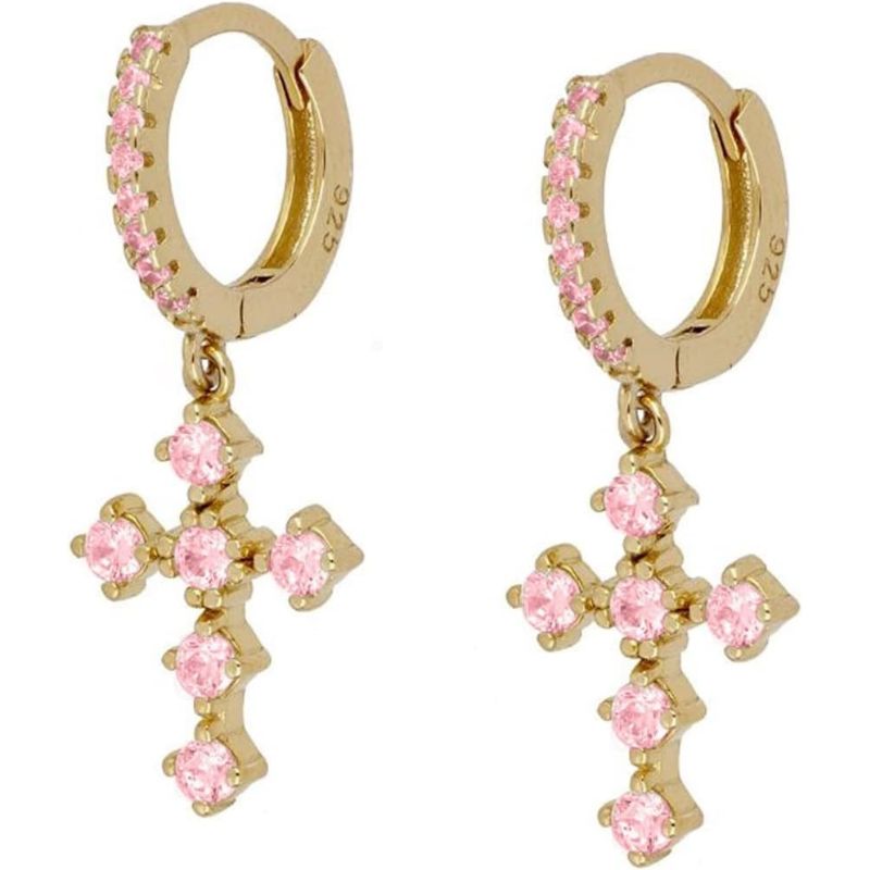 Cassia - Creolen mit baumelnden Anhängern | Mehrfarbige Edelsteine Ohrringe