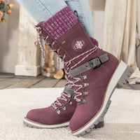 SnowClassic | Orthopädische Winterstiefel - schmerzlindernd & wärmend in Violett