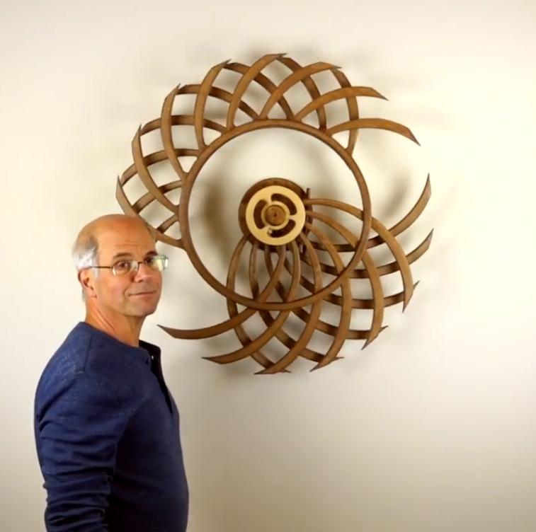 Holzwirbel™ Beruhigende bewegte Kunst