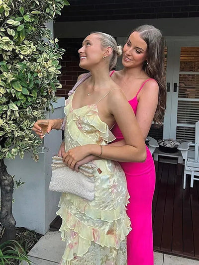 Bunte Sommerkleid mit Rüschen – Liora