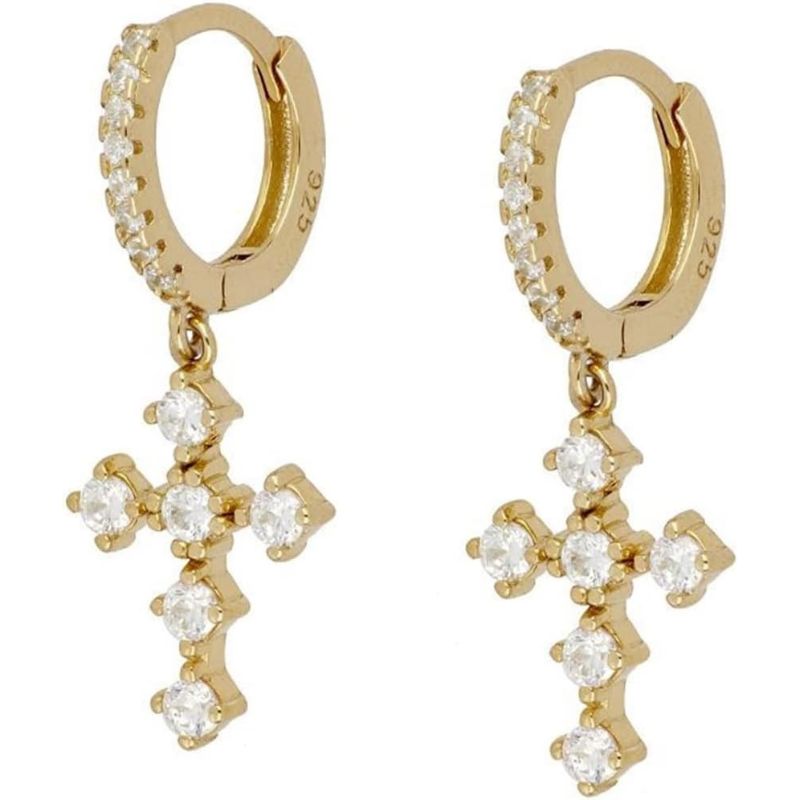 Cassia - Creolen mit baumelnden Anhängern | Mehrfarbige Edelsteine Ohrringe