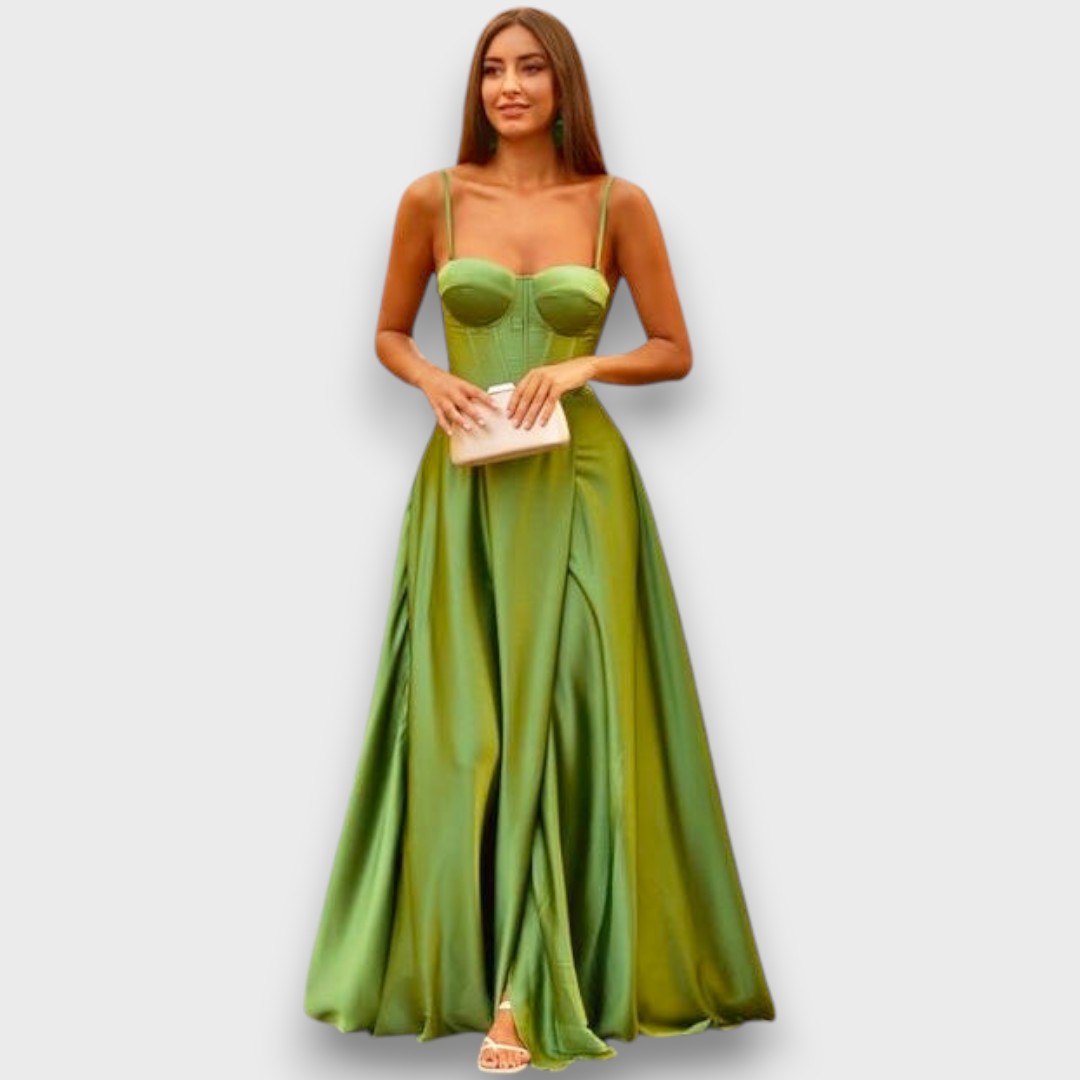 Victoria – Schulterfreies Abendkleid mit Rückenschnürung