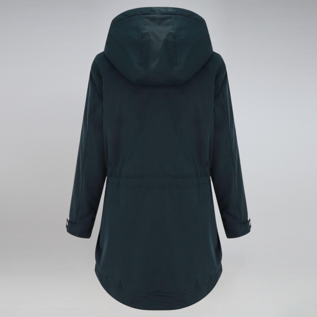 Elegante und Wetterbeständige Damen Parkajacke für kalte Tage