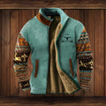 Blau mit Print
