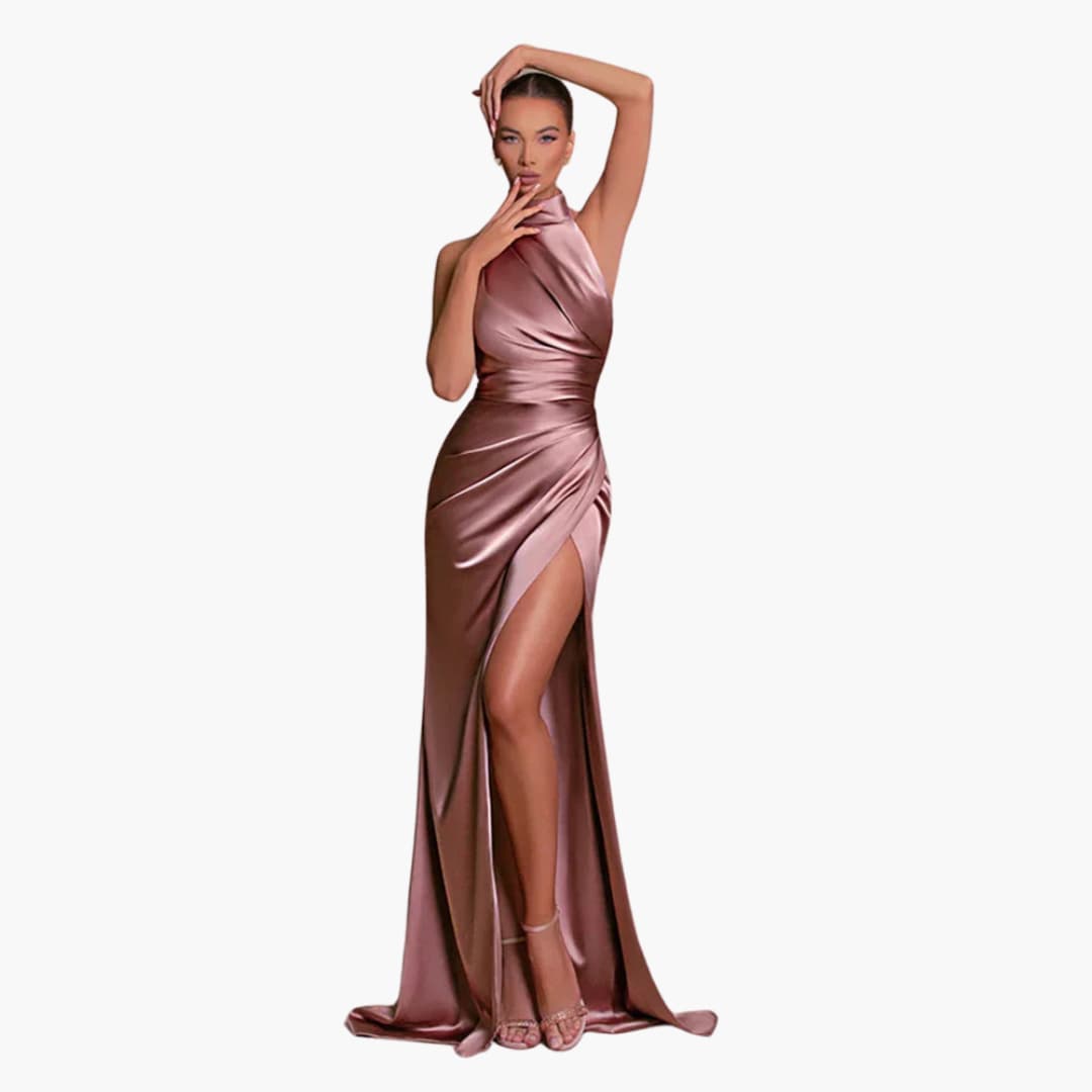 Glamouröses Satin Abendkleid - perfekt für Damen Gala Events