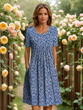 Blau Floral