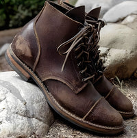 Garrick - Strapazierfähige Vintage-Stiefel in Khaki