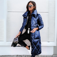 Aldo Modische Lange Jacke in Blau