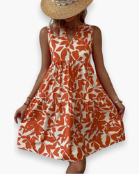 Damen Elegantes Kleid | Sommer Kleider in Rot