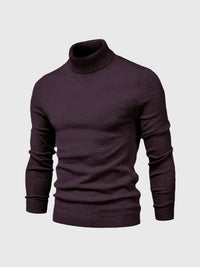 Rollkragen Pullover Herren Baumwolle | Elegant & Bequem in Braun