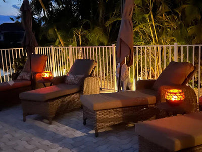 Blumen Kerzenlampe mit Duftdiffuser – Fleuris