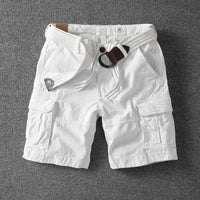 Lorthan - atmungsaktive Cargoshorts in Weiß