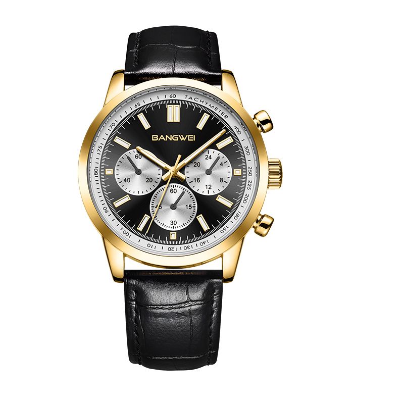 Alfred® | Militär Sport Casual Leder Quarz Uhr