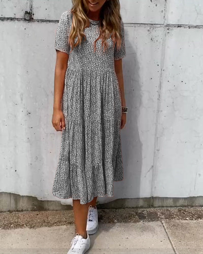 Ileana® | Kurzarmkleid mit Blumendruck