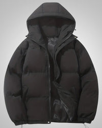 Romi | Damen Gefütterte Kapuze Daunenjacke in Schwarz