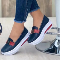 Dana – vulkanisierte Slipper aus Metall im Designer-Stil in Dunkelblau