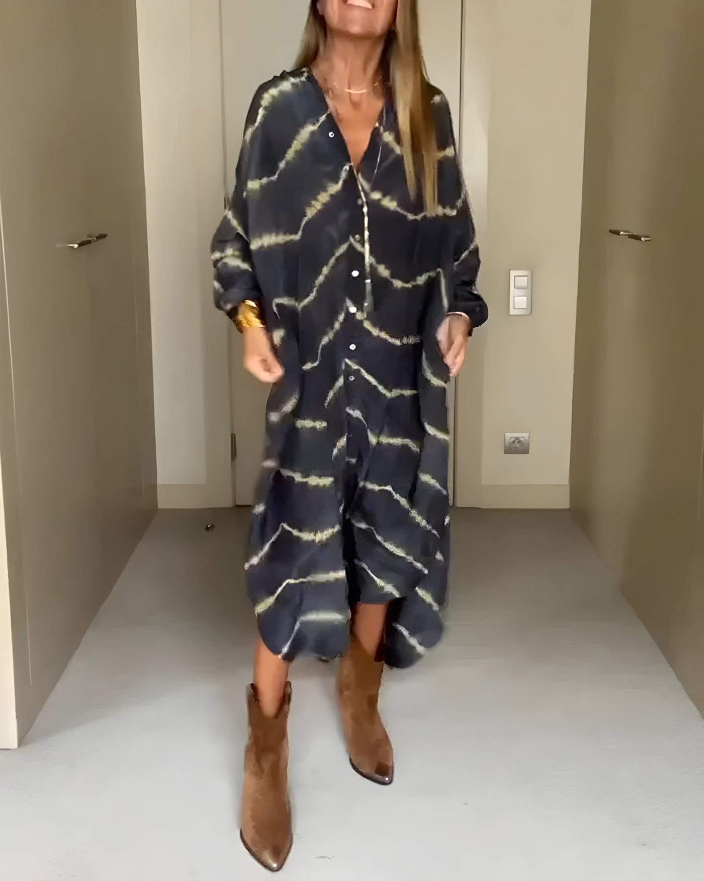 Sylvoriel | Bohemian Striped Maxi Dress