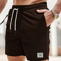 Joshua | Herren Legere strukturierte Shorts in Kaffee