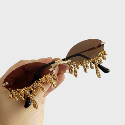 Felicity - Modische Sonnenbrille mit Kristallverzierungen