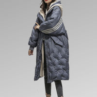 Ingrid - Lange Damen-Winterjacke für maximalen Schutz in Blau