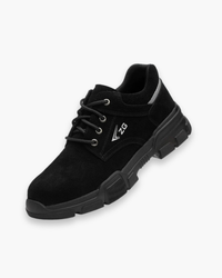 Herren Ergonomische Sicherheits Schuhe | Atmungsaktiv in Schwarz