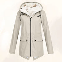 Gipfelfreund Wasserdichte Winterjacke mit flauschigem Fellfutter in Aprikose