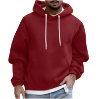 Benson - Bequemer und warmer Hoodie in Dunkelrot