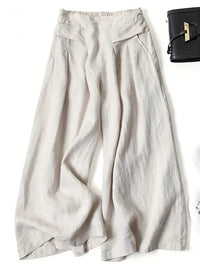 Damen Leicht Weite Hosen | Stilvoll in Beige