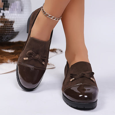 Virna - Elegante Rutschfeste Loafers Mit Schleife