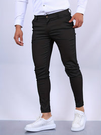 Herren Hose Slim Fit | Leicht Tragbar in Dunkelgrau