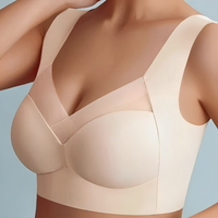 Sigrid - Komfortabler und nahtloser Damen-BH, 1+1 in Beige