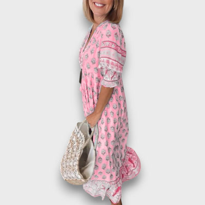 Hiley – Kleid mit Ausschnitt und Boho-Flair