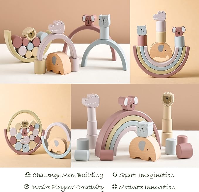 Montessori Holzspielset – Buildoro