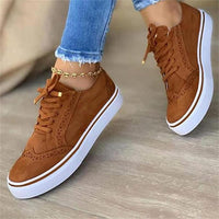 Trendige orthopädische Damen-Sneakers - Fenna in Braun