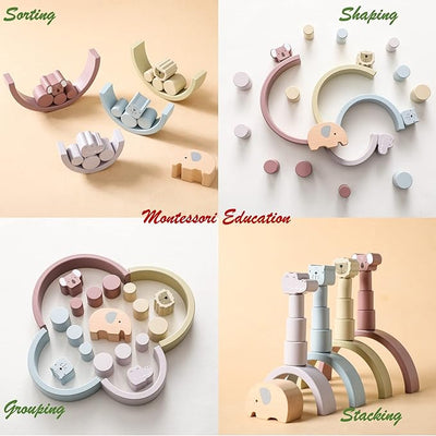 Montessori Holzspielset – Buildoro