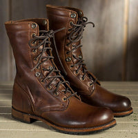 Stiefel Damen Gefüttert Warm | Komfort Weich Flexibel in Braun