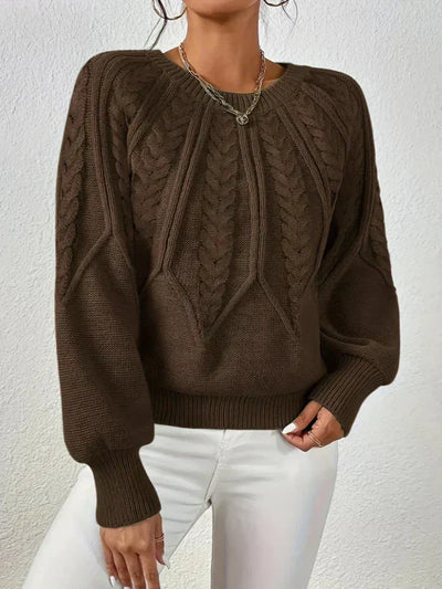 Mila™ Schicker Kabelstrickpullover