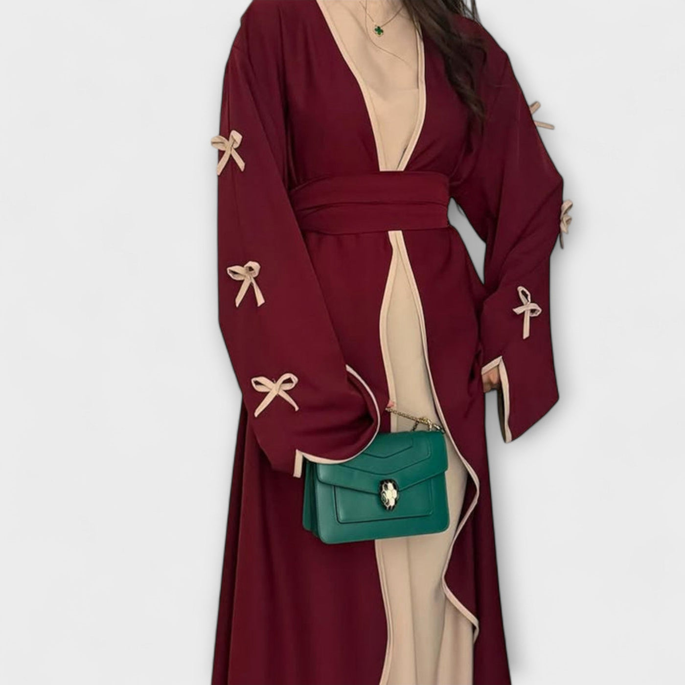 Jasmin - Schicker Cardigan und Kleid Duo mit Schleifenverzierung