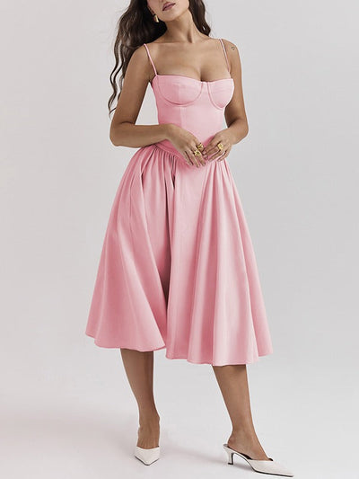 Vivian - Zeitlose Schönheit Midi-Kleid