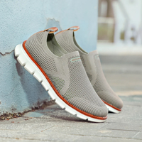 Herren Bequeme Atmungsaktive Slip-on-Schuhe | Modern in Grau