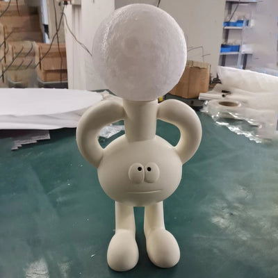 Verspielte Tischlampe mit Glasball - Glombra