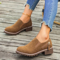 Orthopädische Damenstiefel mit niedrigem Absatz -Hedda in Braun