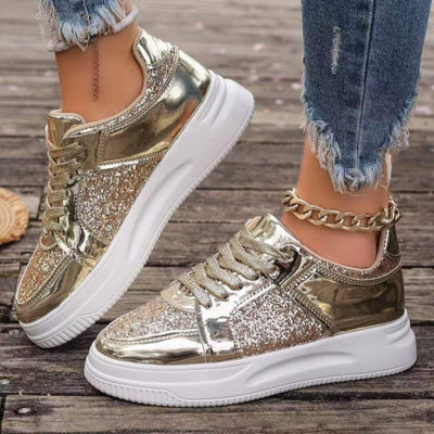 GlamStep™ – Elegante Damen Sneaker mit funkelnden Pailletten