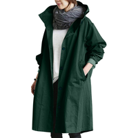 Regenjacke Damen Mit Knopfverschluss | Klassisch & Wetterfest in Smaragdgrün