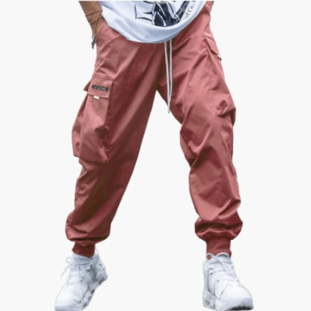 Herren-Cargo-Joggerhose mit Kordelzug und elastischen Bündchen