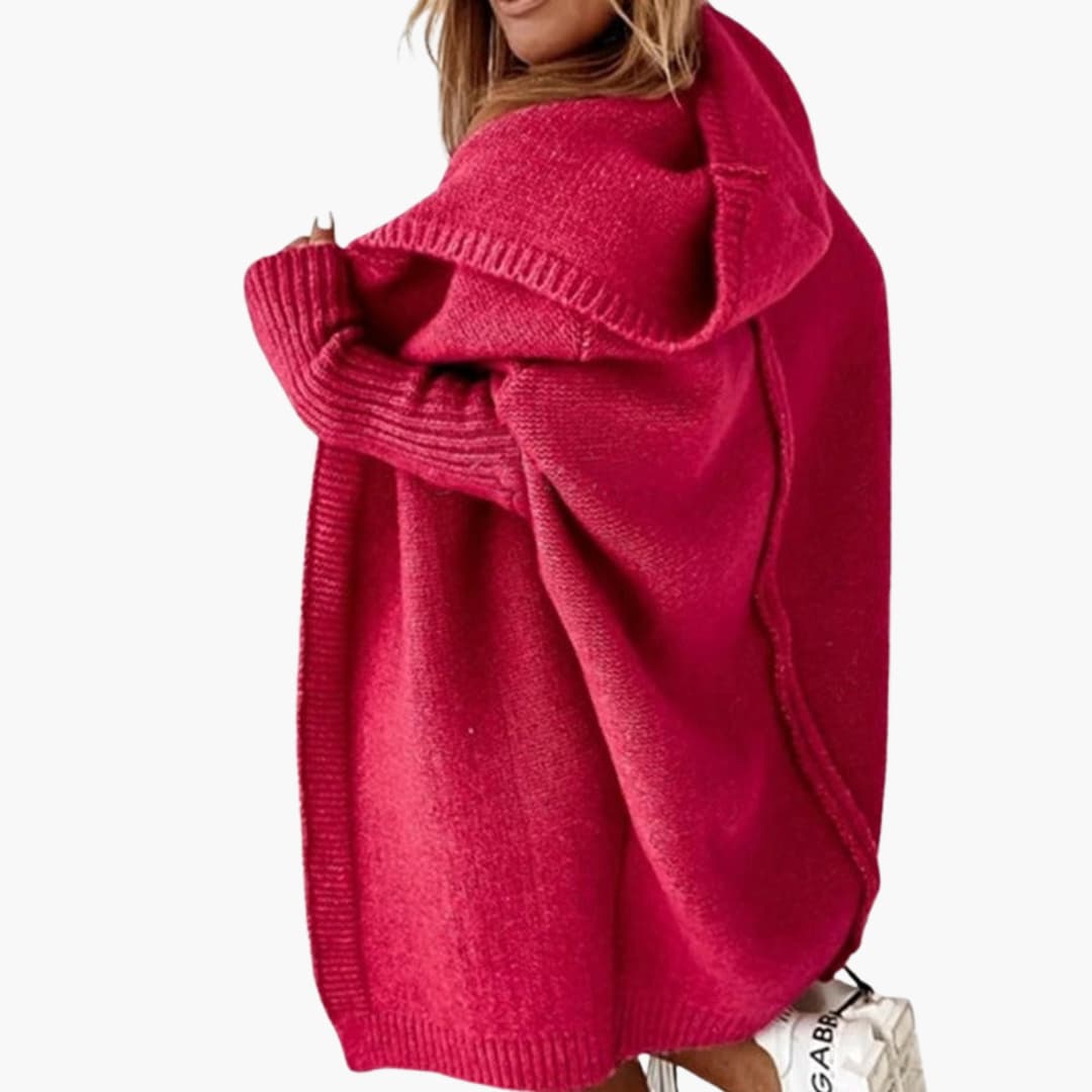 Strick Cardigan mit Kapuze für Damen