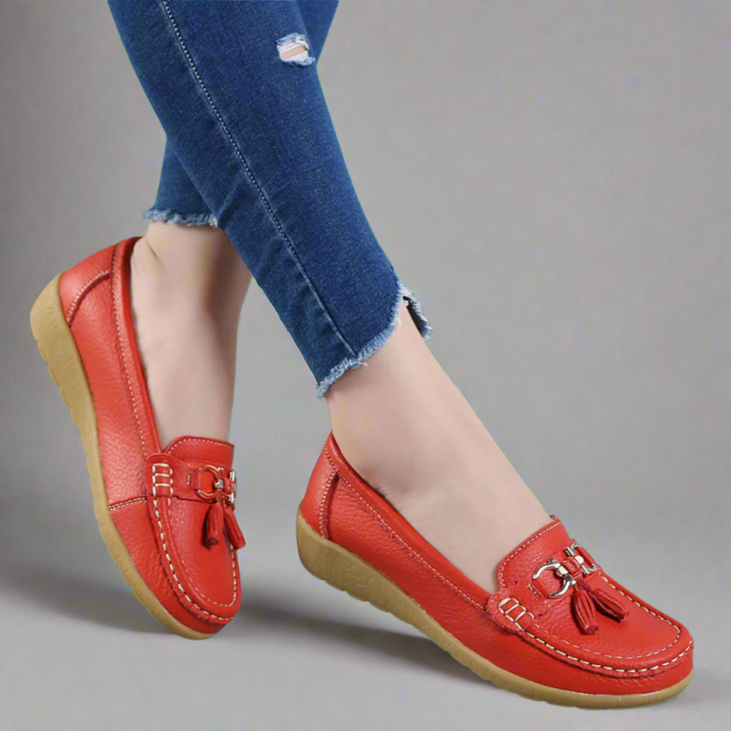 Adeltraut | Handgefertigte bequeme Ledermokassins