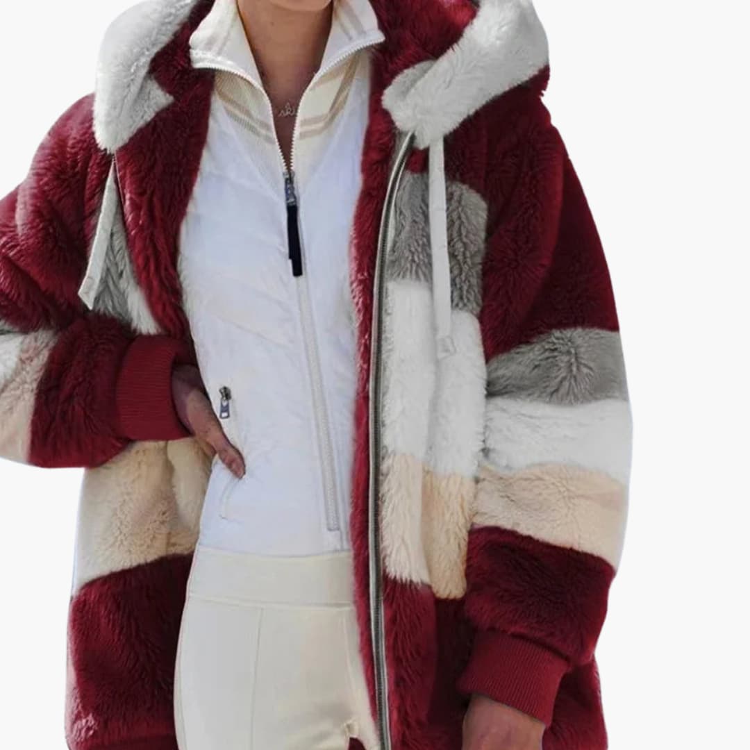 Damen jacke mit Kapuze und Reißverschluss