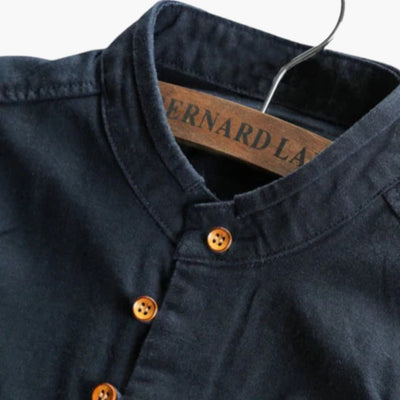 Stehkragen Hemd für Herren - Minimalistisch, Elegant & Casual